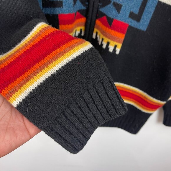 Pendleton Native Chief Joseph Pattern Cardigan Sweater Size Large *Flawed* Wool - Picture 7 of 8